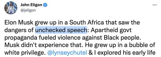 Auteur: Apartheid regime stond bekend om *checks notes* ongebreidelde VvMU