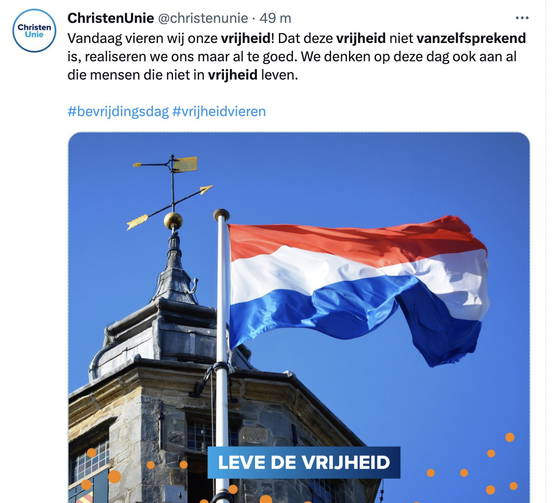 Vrijheid is niet vanzelfsprekend