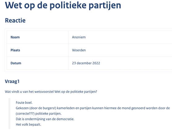 Democratie in actie!