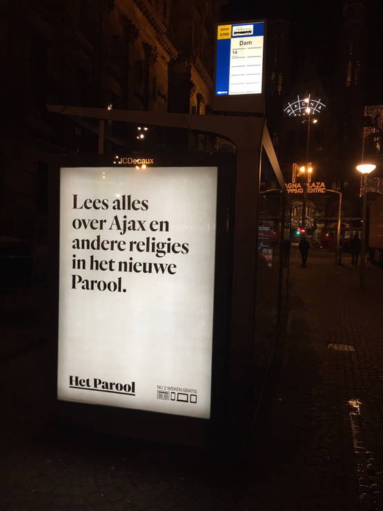 Bonusplaatje: Postercampagne Het Parool werkt averechts