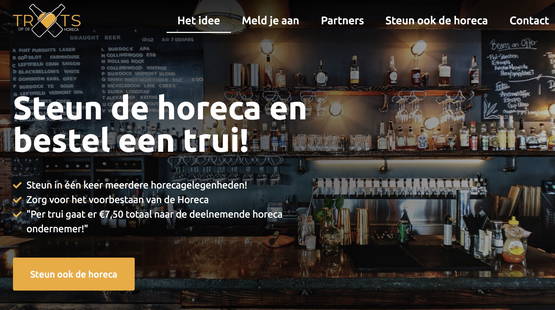 Steun uw favo horeca met een bloedmooie TRUI!