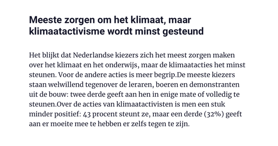 Coalitie met de dag kleiner