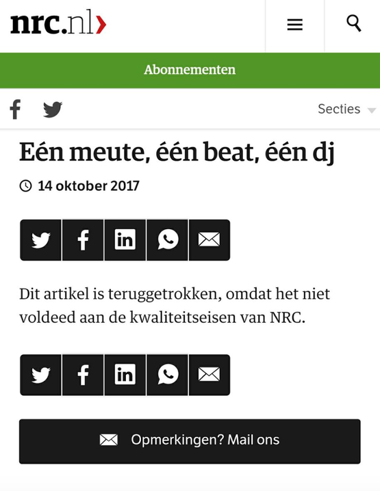 Oeps. Artikel nu op trein naar het Oosten gezet. Auf wiedersehen!