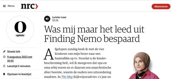 zin in een nrc-verbranding nu