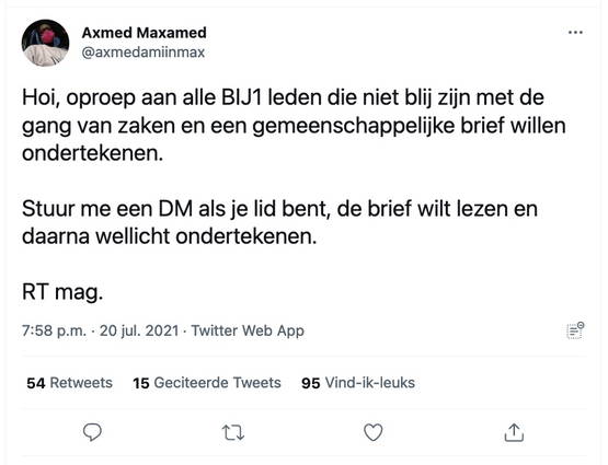 Oproep voor briefschrijvers