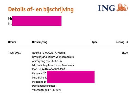 Opzegging 2020, toch afschrijving in 2021