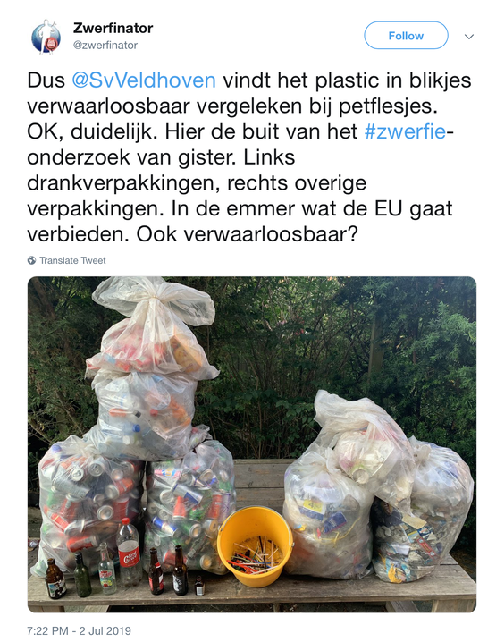 Dat gele emmertje is het klimaatakkoord