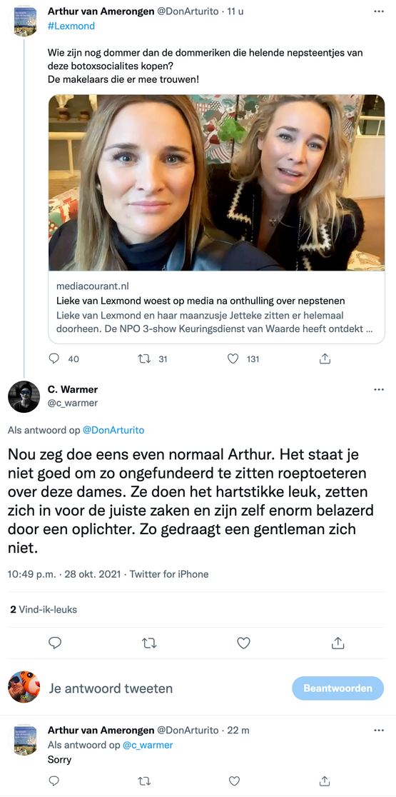 Deze Twitterconversatie maakt onze dag weer goed