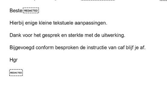 Droevig screenshot 2: 'Van Caf blijf je af'