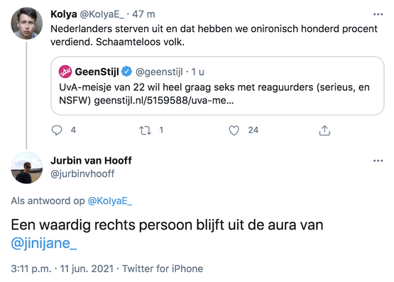 We hadden een kandidaat (tweet verwijderd) We hadden een kandidaat (tweet verwijderd)