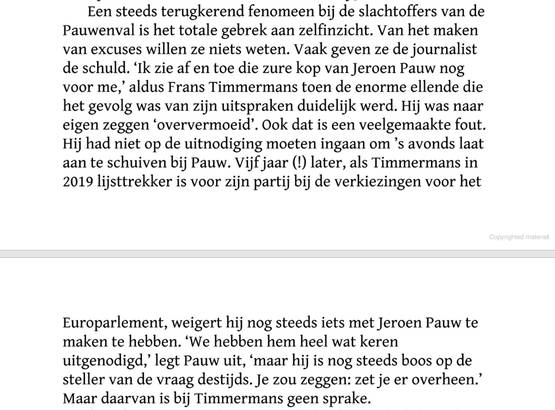 Kennelijk praat ie ook niet met Het Parool?