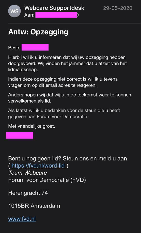 Meer dan jaar terug opgezegd, toch nog afgeboekt Meer dan jaar terug opgezegd, toch nog afgeboekt