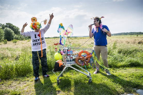 Weer eens wat anders dan al die pakken op een JFVD-congres