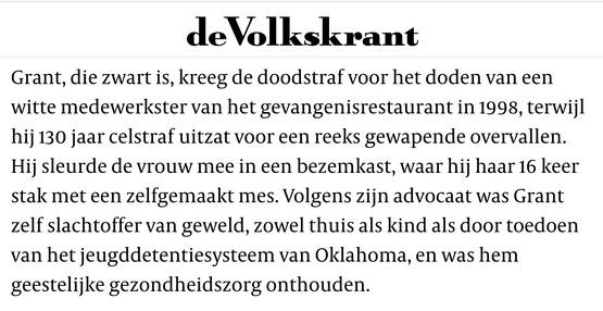 Volkskrant: "Grant, die zwart is"