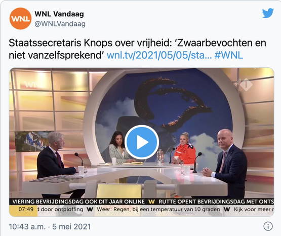 NPO: "Vrijheid is niet vanzelfsprekend"