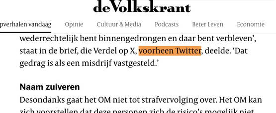 Voorheen Twitter