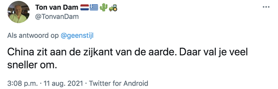 Laat maar, we zijn eruit