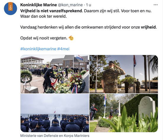 Vrijheid is niet vanzelfsprekend