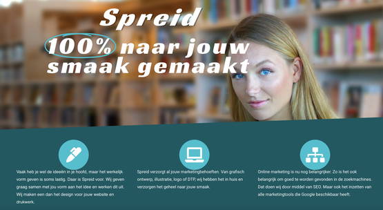 Uw optimale eigen website en beeldmerk laat u maken via Spreid.nl!