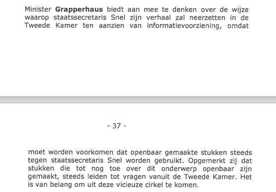 Patroon: ook op 29-11-2019 denkt Grapperhaus mee over om tuin leiden Kamer