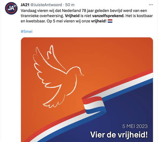 Vrijheid is niet vanzelfsprekend