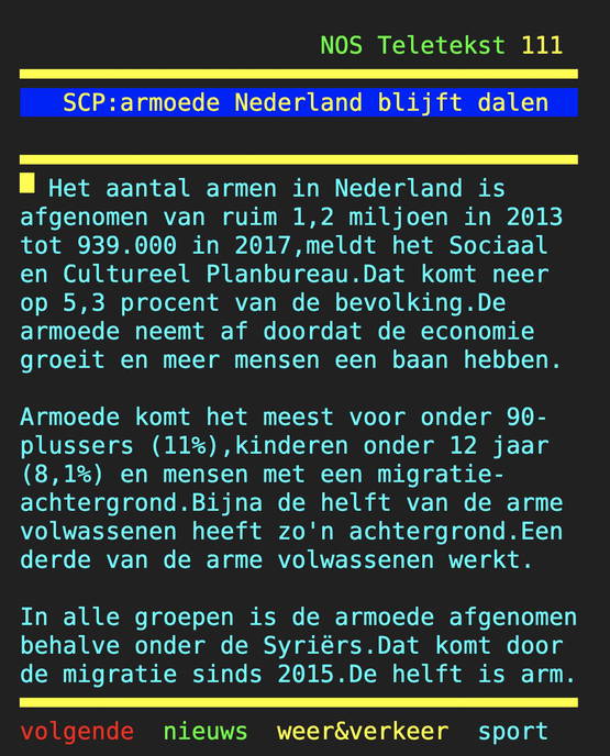 Ondertussen, op de StaatsTelex...