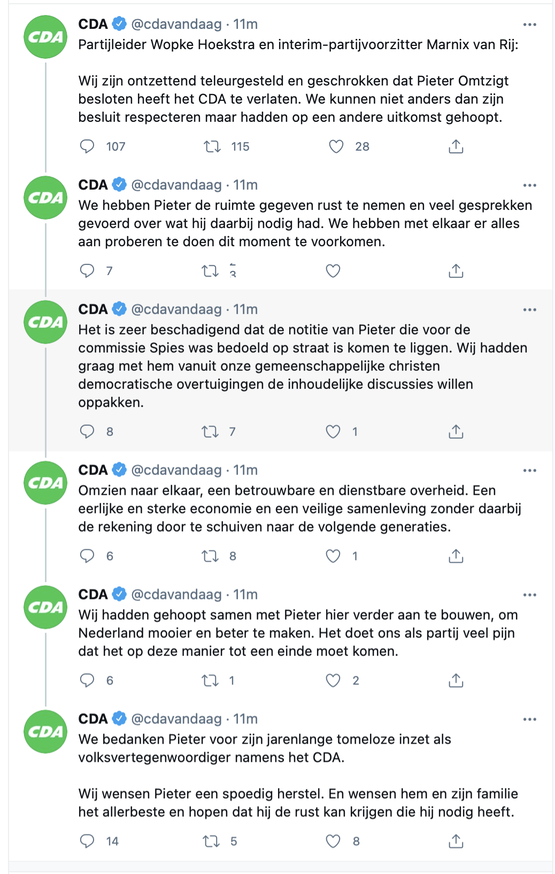 Reactie CDA: Huichelhuichelbraaaaaak