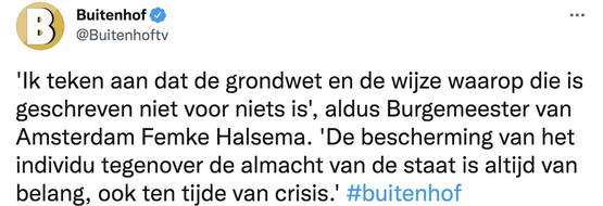 Maar, daar krijg je wel deze burgemeester bij