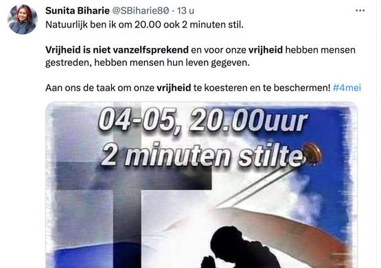 Vrijheid is niet vanzelfsprekend