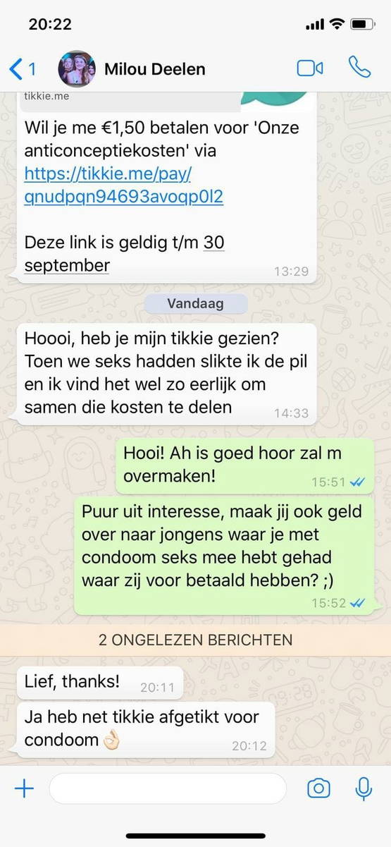 "Ik stuurde al mijn sekspartners een tikkie. Dit is wat dat zegt over SEKSISME"