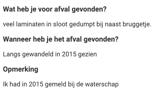 VIER JAAR TERUG