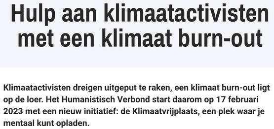 Het is een neerwaartse spiraal en dan bedoelen we niet het klimaat