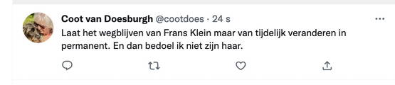 Frans Klein weg = prima