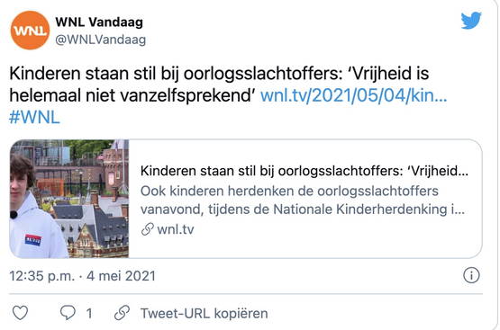 NPO: "Vrijheid is niet vanzelfsprekend"