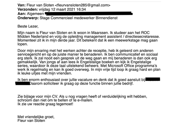 Update: Hier de sollicitatiemails Update: Hier de sollicitatiemails