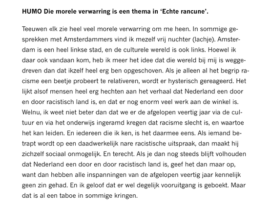 Over linkse morele verwarring en racisme