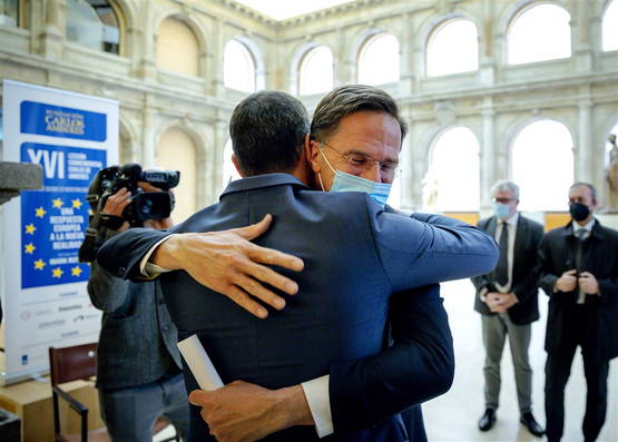 Minister-president Rutte naar Madrid