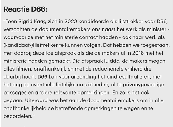 Update: reactie D66 bij RTL. Zo is het dus NIET gegaan!