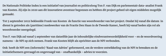 BONUS WAT FRANK VAN KOOTEN NAAR FRACTIE DEN HAAN