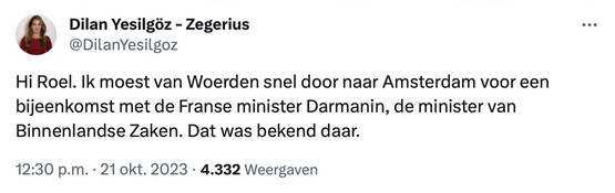 Dat tijdgebrek was dus niet het probleem...