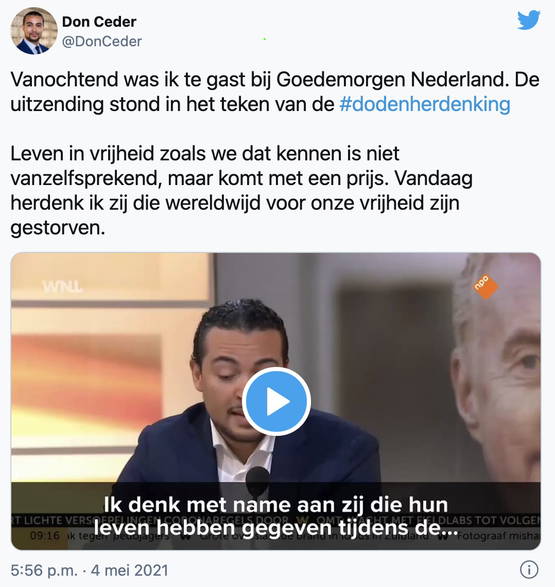 NPO: "Vrijheid is niet vanzelfsprekend"