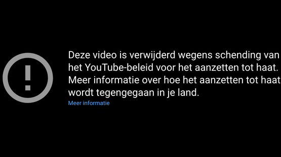 Youtube: 'Waarheid filmen = aanzetten tot haat'