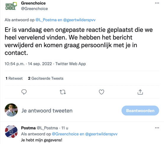 Ze hebben z'n gegevens. Ze hebben z'n gegevens.