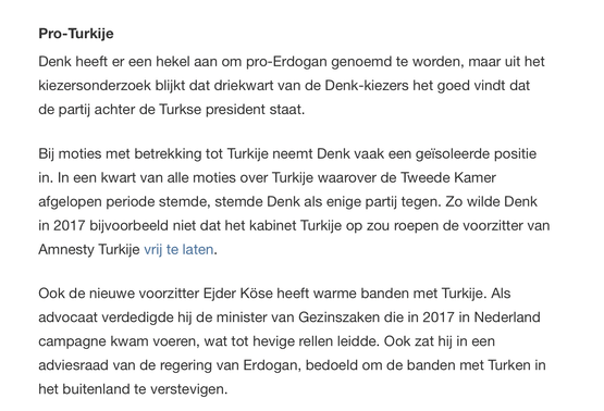 DENK-stemmer ook groot fan van Erdogan