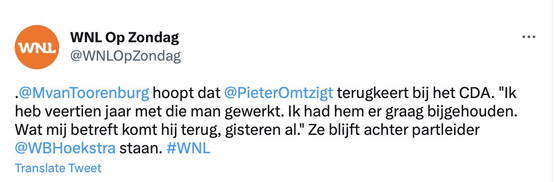 LOL. Pieter terug willen maar wel zijn Judas steunen