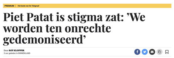 'Piet Patat is stigma zat' in de Dikke van Komrij wanneer