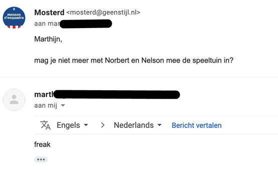 Geen opheldering gekregen