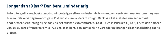 Niet zonder ouderlijke instemming! Niet zonder ouderlijke instemming!