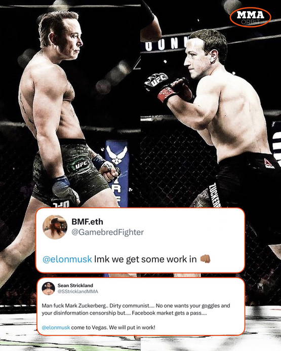 UFC's MAGA boys staan in de rij om Elon te trainen