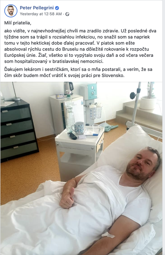 Peter Pellegrini doet het nie